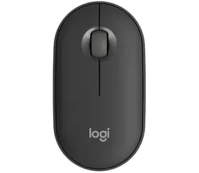 Logitech Pebble Mouse M350S schwarz / kabellose optische Maus / 3 Tasten / 4000dpi