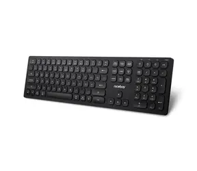 Niceboy OFFICE K30 schwarz / Kabellose Tastatur / CZ&SK-Layout / 2,4 GHz USB-Dongle / BT