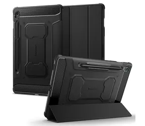 Ausgepackt - Spigen Rugged Armor Pro Schutzhülle für Samsung Galaxy Tab S9 FE 2023 schwarz / ausgepackt