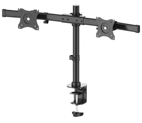 Neomounts FPMA-DCB100DBLACK schwarz / Halterung für 2 Displays / 10-27" / VESA 75 + 100 / Tragkraft 2x10kg