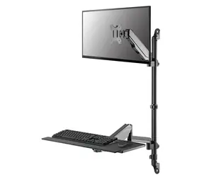 Neomounts WL90-325BL1 / Wandhalterung / für Monitortastatur und Maus / 17-32" / Sitz-Steh / VESA 75x75/100x100