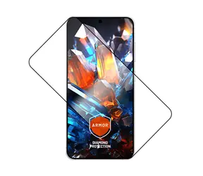 FIXED Ultra-robuste Armor aus gehärtetem Glas mit Anti-Staub-Applikator und AR-Schicht für Samsung Galaxy S25 schwarz
