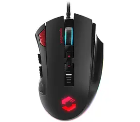 TARIOS RGB Gaming Mouse schwarz / Gaming-Maus / optisch / 12000 DPI / 12 Tasten / USB-A / 1,8m