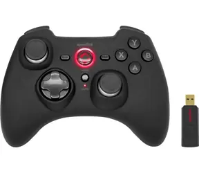 RAIT Gamepad - Kabellos schwarz / kabelloses Gamepad / für PC & PS3 & Switch / Vibration / 2,4 GHz 