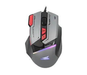 Baracuda Manta Gaming-Maus / Gaming Maus / Optisch / 8D / 12800 dpi / 1,5m / USB / 81g / grau