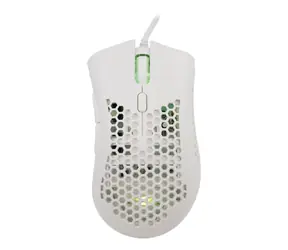 Baracuda CORAL Gaming-Maus / Gaming-Maus / optisch / 6D / 12800 dpi / RGB / 1,5 m / 105 g / USB / weiß