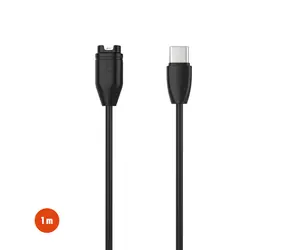 FIXED USB-C-Ladekabel für Smartwatch Garmin Fenix 5/6/7/7X/8 Epix Venu 2/3/3S Vívoactive 3/4/5 schwarz
