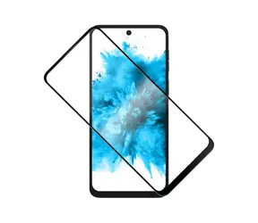 FIXED Full-Cover Displayschutz aus gehärtetem Glas für Motorola Moto G55 5G, schwarz