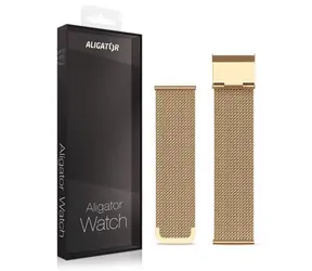 Aligator Ersatzmetallarmband für Watch Life 20 mm / Gold