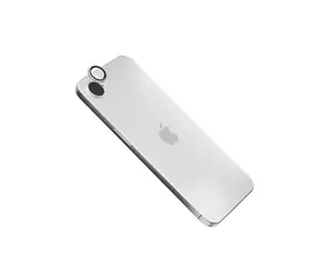 FIXED Kamera-Objektivglasschutz für Apple iPhone 16e Silber