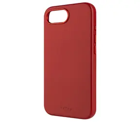 FIXED MagLeather Leder-Backcover mit MagSafe-Unterstützung für Apple iPhone 16e rot