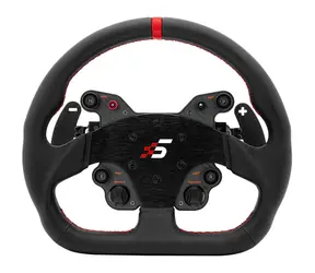 Simagic GT1-SD schwarz / Rennlenkrad mit Schnellverschluss / 4 Schaltwippen / 8 Programme. Tasten 