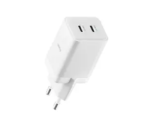 Allity ATC-01-45WCC Dual USB-C GaN Schnellladegerät 45W weiß / 2xUSB-C / PD / QC