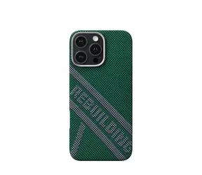 Pitaka Tactile Woven Case Re-TROS Refining Schutzhülle für iPhone 16 Pro grün