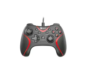 C-tech Theon Gamepad / kabelgebunden / USB / vibrierend / für PC und PS3 