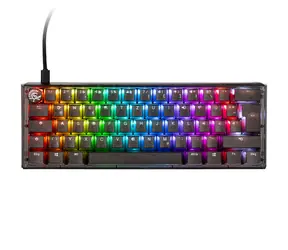 Ducky One 3 Aura Mini Gateron Baby Kangaroo schwarz / Gaming-Tastatur / beleuchtet / mechanisch / kabelgebunden USB-C / DE
