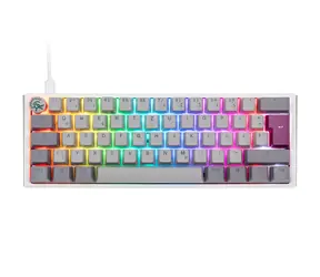 Ducky One 3 Mini Cherry MX-Brown grau / Gaming-Tastatur / beleuchtet / mechanisch / kabelgebunden USB-C / DE