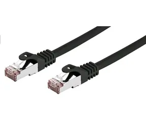 C-tech Patchkabel Cat6 FTP 0,25 m schwarz