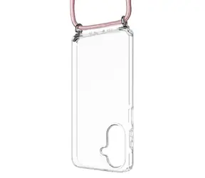 FIXED Pure Neck Case mit abnehmbarem rosa Umhängeband für Samsung Galaxy A26 5G