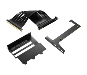 Sharkoon Angled Kit 4.0 schwarz / PCIe 4-Slot Riser / PCIe 4.0 x16 / Kabel 175mm