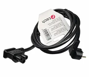 C-tech 230V Netzkabel für Laptop 1,8m