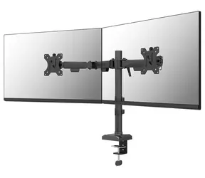 Neomounts DS60-600BL2 schwarz / Dual-Monitor-Tischhalterung / Größe 10-32" / Tragkraft 16 kg