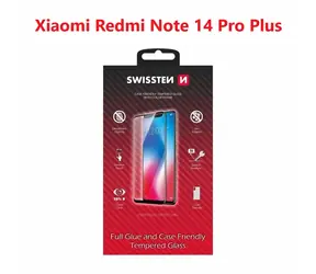 Swissten FULL GLUE COLOR FRAME CASE FRIENDLY Glas für XIAOMI REDMI NOTE 14 PRO PLUS 5G schwarz