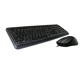 C-tech KBM-102 Combo schwarz / Tastatur + Maus Set / CZ + SK Layout / USB / 1200DPI