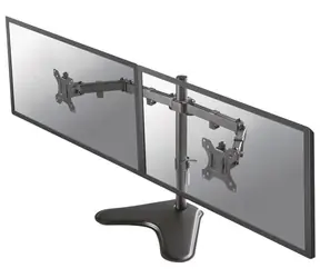 Neomounts FPMA-D550DDBLACK schwarz / Ständer mit Armen für zwei Monitore auf einem Tisch / Größe 10-32" / Tragkraft 16 kg