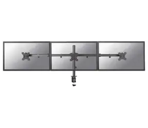 Neomounts FPMA-D550D3BLACK / Halterung für 3 Monitore / Größe 10"-27" / 75x75 - 100x100 / Tragkraft 7 kg