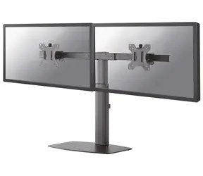 Neomounts TIS FPMA-D865DBLACK / Tischhalterung für 2 Monitore / Größe 10-27" / VESA 75x75 - 100x100 / Tragkraft 6 kg