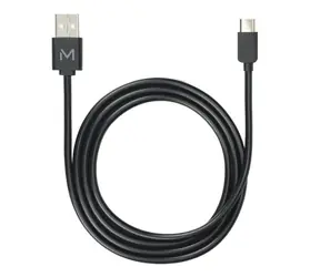 Mobilis -Kabel USB-C - USB-A / 1 Meter / schwarz