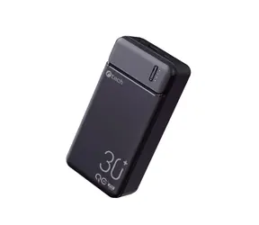 C-tech BATCT1341 22,5 W 30000 mAh schwarz / Powerbank / USB-A / USB-C / 5 V & 9 V & 12 V