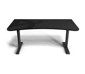 Arozzi ARENA Gaming Schreibtisch Gunmetal Dunkelgrau / Gaming Schreibtisch / L:160cm / B:82cm / H:71cm-81cm