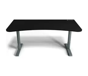 Arozzi ARENA Gaming Schreibtisch Frozen Grey Black / Gaming Tisch / L:160cm / B:82cm / H:71cm-81cm