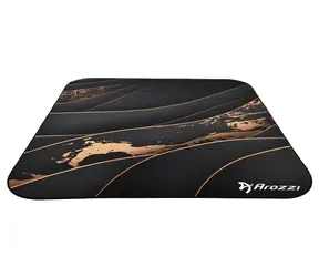 Arozzi Zona Quattro Black Gold / Bodenschutzmatte / 116 x 116 cm / Schwarz-Gold-Design