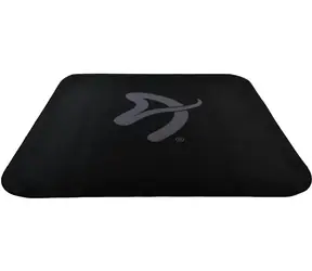 Arozzi Zona Quattro Black Grey / Bodenschutzmatte / 116 x 116 cm / schwarz mit grauem Logo