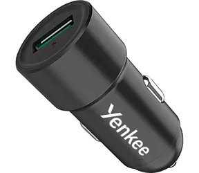 YENKEE YAC 2030 schwarz / Autoladegerät / USB-A / QC3.0 / 18W