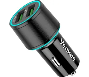 YENKEE YAC 2136 USB schwarz / Autoladegerät / 2x USB-A / QC 3.0 / 36W
