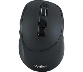 YENKEE YMS 2080GY WL SLIDER schwarz / kabellose optische Maus / 2400 DPI / 6 Tasten / 2,4 GHz / USB-C 
