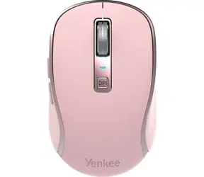 YENKEE YMS 2085PK WL NOBLE pink / Kabellose optische Maus / 2400 DPI / 5 Tasten / 2,4 GHz / BT / USB-C