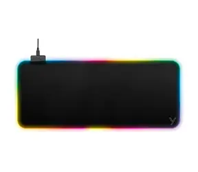 YENKEE YPM 300 RGB WARP schwarz / Gaming-Maus- und Tastaturpad / 7 Farben / 6 RGB-Modi