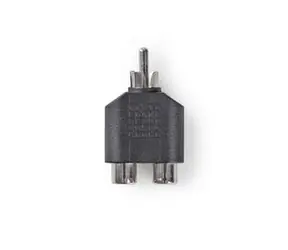 Nedis Subwoofer-Adapter RCA (M) - 2x RCA (F) schwarz / verzinkt 