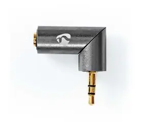 Nedis Stereo-Audioadapter 3,5 mm Klinke (M) - 3,5 mm Klinke (F) grau 