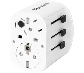 YENKEE YAT UN1 VIGO weiß / Universal Reiseadapter / 3x USB-A / max 15W
