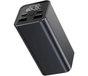 YENKEE YPB 2100 schwarz / Powerbank / 20000 mAh / 100W / 2x USB-C / 2x USB-A 
