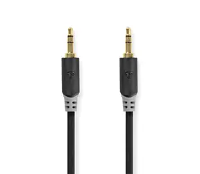 Nedis Stereo-Audiokabel 3,5 mm Klinke (M) - 3,5 mm Klinke (M) 0,50 m Schwarz 