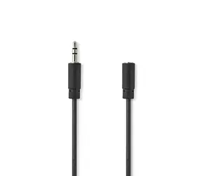 Nedis Stereo-Audiokabel 3,5 mm Klinke (M) - 3,5 mm Klinke (F) 10,0 m Schwarz 