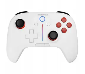 Rampage Hydra weiß / kabelloses Gamepad / für PC & Switch & Smartphone / Vibration / Bluetooth / USB-C