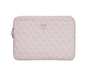 Guess PU 4G Triangle Logo Cover für Notebook 14" Pink